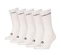 HEAD Unisex Socken, 5er Pack - ELEMENTS ALL SPORTS CREW ECOM, einfarbig Weiß 39-42
