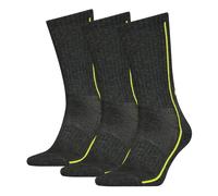 HEAD Unisex Socken im Pack - Sportsocken, Mesh-Einsatz, einfarbig Dunkelgrau 35-38 3er Pack (1x3P)