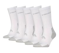 HEAD Unisex Tennissocken, 5er Pack - ELEMENTS TENNIS CREW ECOM, Sportsocken 39-42 Weiß
