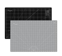 Headley Tools Eingedickt A2 Schneidematte - 60 x 45 cm Selbstheilende Nähmatte, doppelseitig, 5-lagig, für Näharbeiten, Handwerk, Hobby, Stoff, Scrapbooking-Projekt, (Schwarz/Grau)