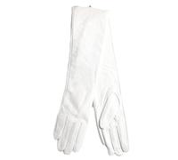 HEAITHpool 50 cm Lange Lederhandschuhe Damen Lederhandschuhe Warme Damen Winterhandschuhe Einfache Damenhandschuhe White M