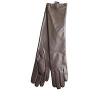 HEAITHpool 50 cm Lange Lederhandschuhe Damen Lederhandschuhe Warme Damen Winterhandschuhe Einfache Damenhandschuhe khaki M