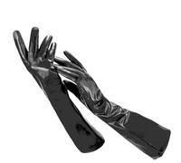 HEAITHpool 50 cm Lange Lederhandschuhe Damen Lederhandschuhe Warme Damen Winterhandschuhe Einfache Damenhandschuhe Black XXL