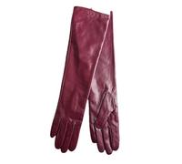 HEAITHpool 50 cm Lange Lederhandschuhe Damen Lederhandschuhe Warme Damen Winterhandschuhe Einfache Damenhandschuhe Purple S