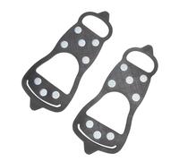 HEALEEP Anti Rutsch Eiskrallen Schuhüberzug mit 8 Zähnen aus Tpr Stahl Leichte Outdoor Schuhe Überzüge für Stabiles Gehen Beim Eis und Schneewandern