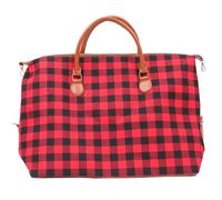 HEALEEP Canvas Reisetasche mit Karomuster 22 Zoll Modische Mittelgroße Outdoor Handtasche für Wandern Camping und Reisen