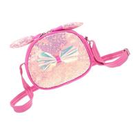 HEALEEP Glitzernde Pailletten Tasche mit Schleife Leichte Pu Leder Umhängetasche für Mädchen Süße Kleine Handtasche Modisch und Dekorativ für Alltag und Party