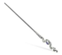HEALEEP Metallic Vintage Haarstäbchen für Damen Robuster Metall Haarknotenstab in Silber Minimalistisches Haarstyling Tool für Duttfrisuren und Alltäglichen Einsatz