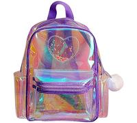 HEALEEP PVC Klarer Kleiner Rucksack Aus PVC Durchsichtiger Festival Rucksack Mit Großem Fassungsvermögen Modische Transparente Tasche Für Damen Und Kinder Im Alltag Und Outdoor