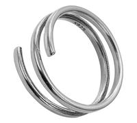 HEALEEP Verstellbarer Silberring Damen Offener Wickelring Vintage Stil Statement Schmuck für Hochzeit Festival und Alltag