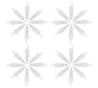 Healeved 100 Stück Nadeleinfädler aus Stahl mit Haken Tragbare Sticknadel Einfädelhilfe für Kreuzstich mit Befestigungsöse Praktisches Nähzubehör für Senioren und Handarbeiten