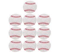 Healeved 10stücke Baseball-aufnäher Zum Aufbügeln Strass-transfer Glitzernde Applikationen Für Kleidung Hüte Und Rucksäcke Wärmeaktivierbare Patches Zum Dekorieren