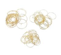 Healeved 180 Stück Vergoldete Weinglas Charm Ringe Ohrring Creolen Selbstgemacht Schmuckherstellungsset 20/25/30Mm Kreis Ohrringzubehör für Basteln und Schmuckherstellung