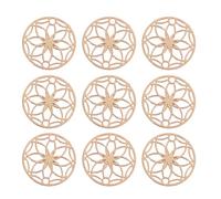 Healeved 200 Stück Kupferanhänger mit Blumenmuster Handgefertigte Selbstgemacht Schmuckanhänger Glänzend Sanft Zur Haut Armband Zubehör für Besondere Anlässe