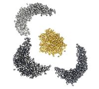 Healeved 2mm Messing Ösen Satz mit Setzwerkzeug und Kleidung Reparaturen | Kupfer und Eisen Material, Dekorative Zierösen mit Glatten Kanten, Inklusive Aufbewahrungsbox und Werkzeug Zufällige Farbe