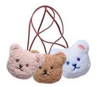 Healeved 3 Stück Bär Schlüsselanhänger Anhänger aus Robustem Material in Braun Khaki und Weiß Vielseitiges Selbstgemacht Schmuckzubehör für Taschen Armbänder und Halsketten