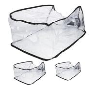 Healeved 3 Stück Kofferhüllen Halbtransparent PVC Kofferschutzhülle Kratzfest Reisegepäckschutz für 20, 22 24 Zoll Koffer