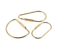Healeved 3stücke D-Clips Aus Strapazierfähigem Messing Kleine Karabiner Mit D-Ring Für Handtasche Metall-handtaschenring Großes Aus Messing Und Metall Karabinerhaken Für