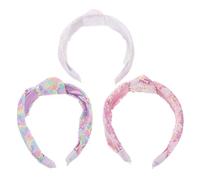 Healeved 3stücke Pailletten-stirnband Für Damen Mit Glitzer-design Breit Und Bequem Rutschfest Für Alltag Und Besondere Anlässe Mit Elegantem Knotendetail