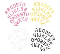 Healeved 4 Gestickte Buchstaben Aufnäher zum Aufbügeln 104 Stück Bunte Selbstgemacht Applikationen aus Langlebigem Material für Kleidung Taschen und Hüte