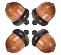 Healeved 4 Stück Eichelanhänger Abnehmbare Selbstgemacht Charme 31X22mm Dekorative Bastelanhänger für Schmuck Selbstgemacht Schmuckherstellung