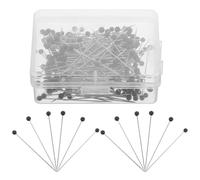 Healeved 500 Stück Stecknadeln mit Kugelkopf aus Stahl Gerade Nähnadeln für Stoff Quilten und Selbstgemacht Bekleidung