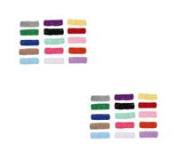 Healeved 60 Stück Retro Stirnband aus Polyester, Elastisch und Handgefertigt