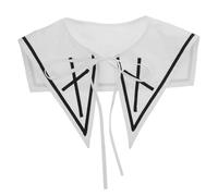 Healeved Abnehmbarer Fake Collar aus Baumwolle Weiß Retro Vintage Krageneinsatz für Damen Hautreizungen Pflegeleicht Modisches Accessoire für Pullover und Oberteile