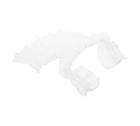 Healeved Abnehmbarer Französisch Plissierter Zierkragen aus Polyester für Damen Weiß Vielseitiges Modeaccessoire für Tägliches Tragen und Besondere Anlässe