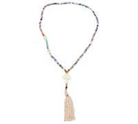 Healeved Bunte Kristall Damen Halskette mit Anhänger Zarter Boho Pullover Anhänger Vielseitige Schmuckkette für Frauen Modische Halskette für Herbst und Winter