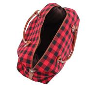 Healeved Canvas Reisetasche Mit Karomuster Leichte Handtasche 22 Zoll Vielseitige Aufbewahrungstasche Für Strand Geschäftsreise Und Outdoor