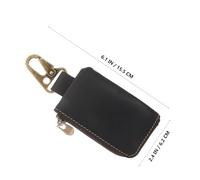 Healeved Geldbörse für Herren mit Reißverschluss Schlüsselhalter und Münzeinsatz aus Echtem Leder Kompakt für Reisen Geschäftstreffen und Alltag