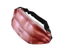 Healeved Lustige Bauchtasche mit 3D Bauchmuskelmuster PU Leder Wetterbeständig Geräumige Gürteltasche für Damen und Herren Kreative Reisetasche und Geschenkidee