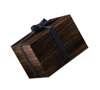 Healeved Paulownia Holz Aufbewahrungsbox mit Deckel Kleine Geschenkbox aus Karbonisiertem Holz Schmuckkasten für Weihnachten und Hochzeiten