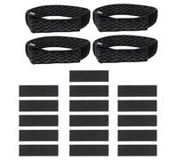 Healeved Rutschfeste Verstellbare Stiefelriemen aus Polyester für Oberschenkelhohe Stiefel mit Klebeband - 2 Satz Befestigungsbänder für Hohen Halt und Schutz bei Outdoor Einsätzen