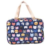 Healeved Tragbare Reise Kosmetiktasche Kosmetikbeutel mit Reißverschluss Kosmetikorganizer Kulturbeutel Reisekosmetiktasche Kosmetiktasche mit Henkel Waschtasche