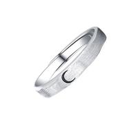 Healeved Verstellbarer Paarring aus 925 Stück Silber mit Mond und Sonnenmotiv Kreativer Fingerring für Sie und Ihn Trauring als Liebesgeschenk