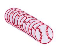 Healifty 12 Stück Bestickte Baseball Aufnäher aus Handtuch Stickerei zum Aufbügeln oder Aufnähen Vielseitig für Kleidung und Jacken Einfache Anwendung zur Dekorativen Reparatur