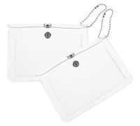 Healifty 2 Stück Transparente Münztasche aus PVC mit Anhängeriemen Tragbare Kartenhülle für Familie und Freunde zum Reisen und Ausgehen