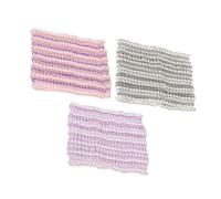 Healifty 3 Stück pack Elastische Spa Stirnbänder aus Netzgewebe Make Up und Duschhaarband Hautfreundlich Vielseitig für Gesichtwaschen und Kosmetik Zufällige Farbe
