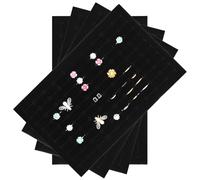 Healifty 4 Stück Schwarze Schaumstoff Einlagen für Schmuckkästchen Weiche 11 X 7 Ringhalter mit 22mm Schlitzen Schmuck Organizer für Ringe und Ohrringe zur Aufbewahrung und Präsentation