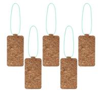 Healifty 5 Stück Gepäckanhänger aus Pu Leder Quadratische Reise Id Etiketten mit Trageband Wiederverwendbare Kofferanhänger für Kreuzfahrten und Reisetaschen Zufällige Zufällige Farbe