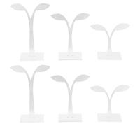 Healifty 6 Stück Ohrringdisplay aus Transparentem Acryl mit Blattförmigem Design Schmuckständer für Einzelhandel und Ladenauslage Kompakter Ohrschmuckhalter für Präsentation