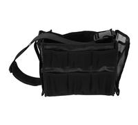 Healifty Professionelle Kosmetikpinseltasche aus Robustem Material Große Aufbewahrungstasche für Make Up Pinsel Tragbare Gürteltasche in Schwarz für Visagisten und Reisen