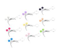 Healifty Retro Handtaschenschlösser Silberfarbene Halbkreis Verschlüsse aus Titanlegierung 9 Stück Praktische und Handliche Selbstgemacht Handtaschen Accessoires für Zufällige Farbe