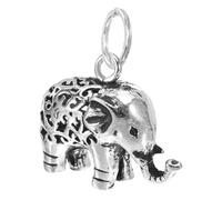 HEALLILY Elefant Anhänger 925 Silber Sterling Charms DIY Schmuckherstellung Zubehör für Ohrringe Armband Halskette