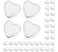 HEALSOPTHY 100 Stück Silikon Ohrringverschlüsse Herzform Ersatz Ohrringstopper Sicherer Halt Schmuckzubehör für Damen Selbstgemacht Basteln