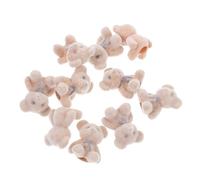 HEALSOPTHY 15 Stück Teiliges Mini Pflanzvelours Bären Weiche Kleine Plüschfiguren Niedliche Miniatur Bären für DIY Hochzeitsgeschenke Shower Deko Geburtstagsfeier und Taschenanhänger