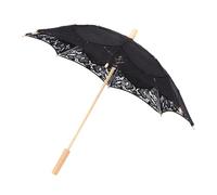 HEALSOPTHY Großer Weißer Spitzen Schirm für Hochzeit und Tanz Zarter Spitzenregenschirm als Dekorativer Brautschirm und Fotografie Requisite Leichter Vintage Sonnenschirm mit Romantischer