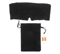 Healvian 1 Set Schlafmaske mit Ohrenschützern - Geräuschdämpfende Augenmaske mit für Nachtschlaf, Reiseschlaf und Nickerchen - Schlafbrille, Schwarz